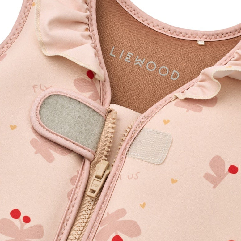 LIEWOOD Dove Swim Vest w/Frill, Butterfly/Apple Blossom
