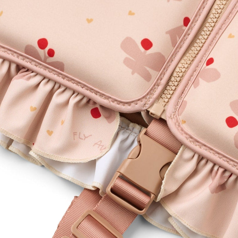 LIEWOOD Dove Swim Vest w/Frill, Butterfly/Apple Blossom