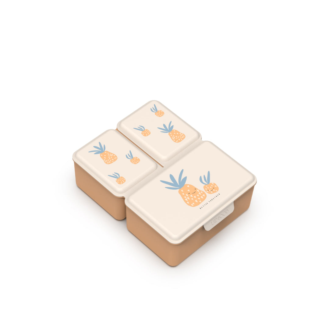 LIEWOOD Driss Kids Lunchbox, Pineapple/Sandy