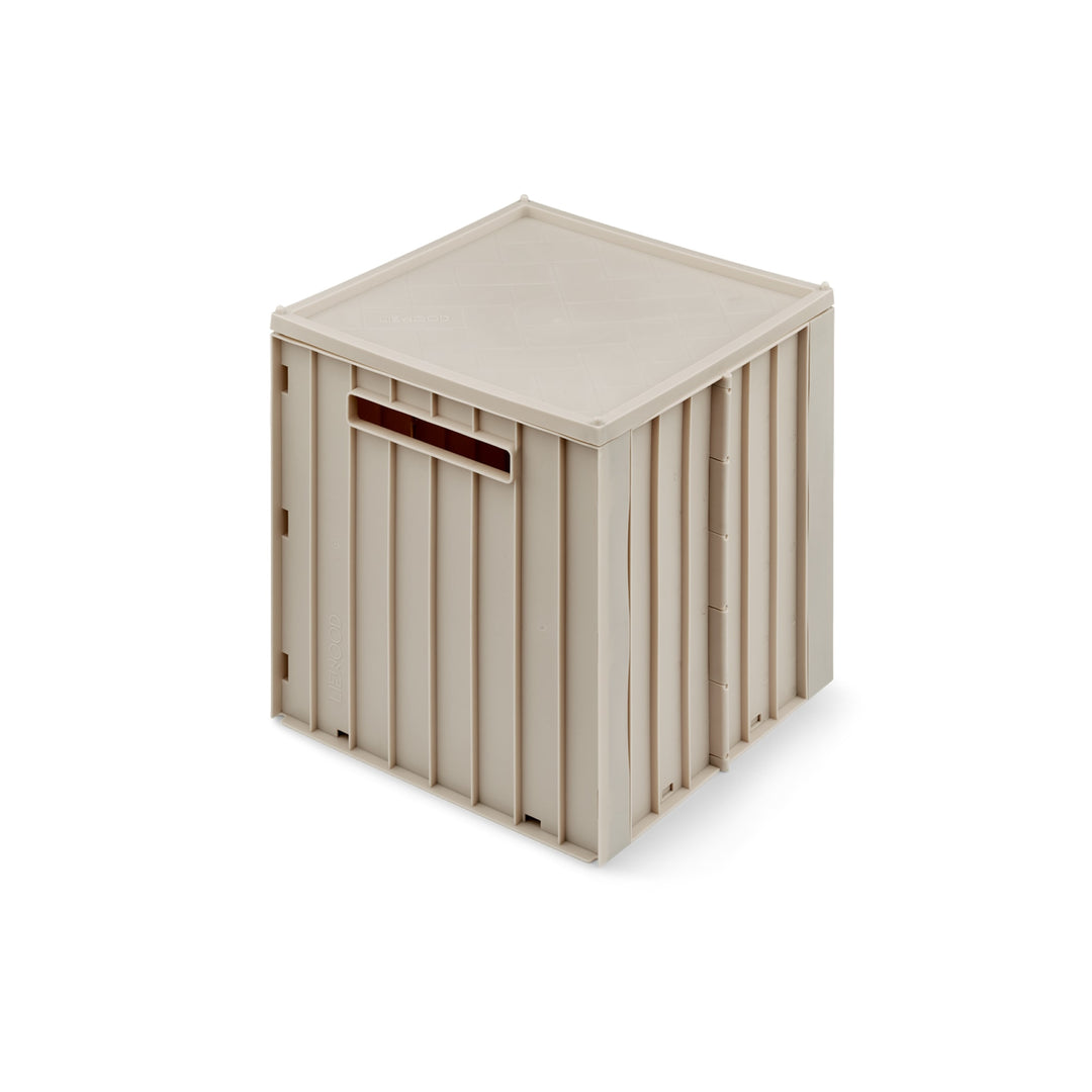 LIEWOOD Elijah Storage Box w/Lid, Sandy