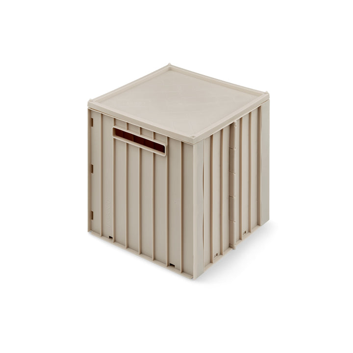 LIEWOOD Elijah Storage Box w/Lid, Sandy