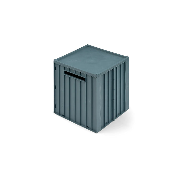 LIEWOOD Elijah Storage Box w/Lid, Whale Blue