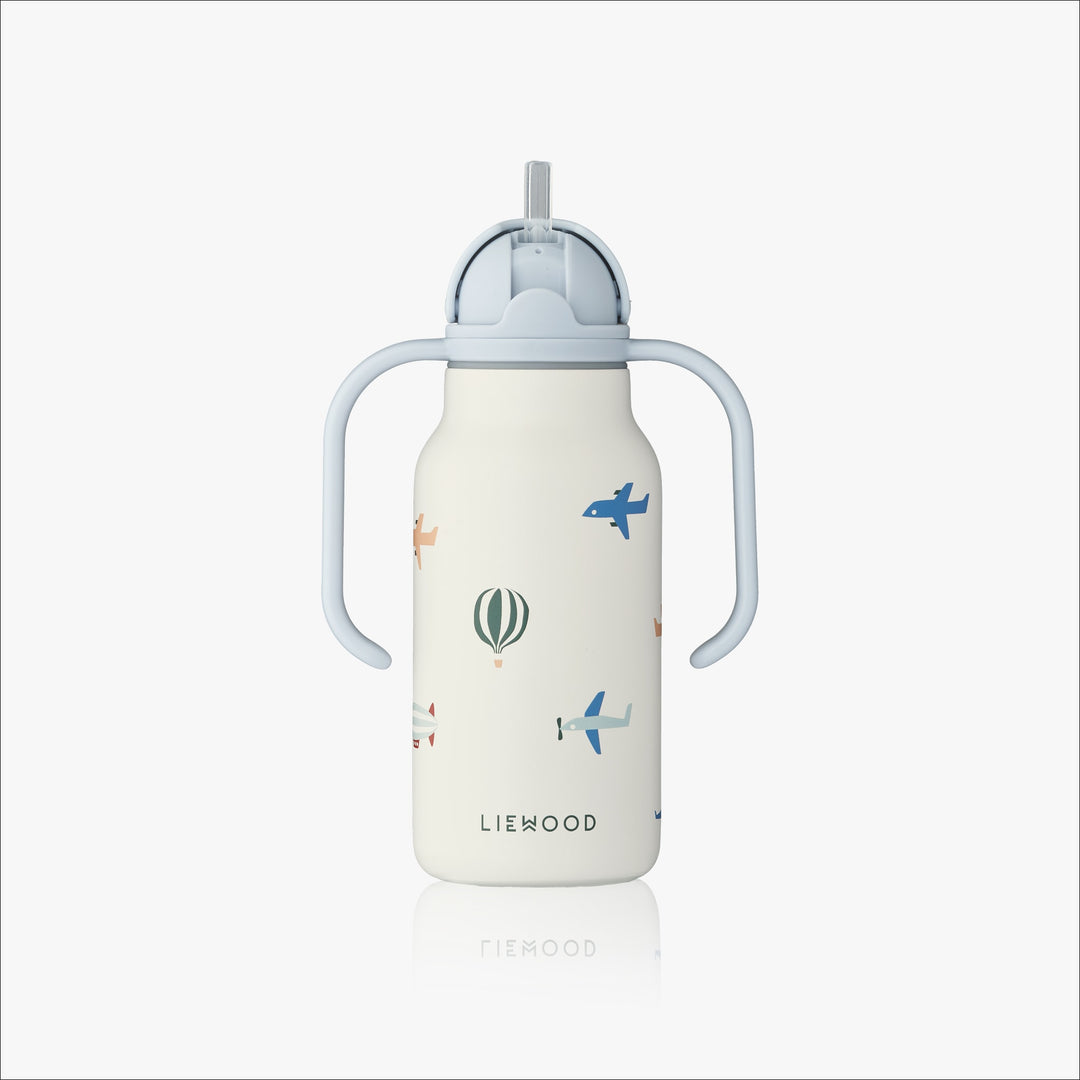 LIEWOOD Kimmie Kids Water Bottle 250 ml, Aviator / Ecru