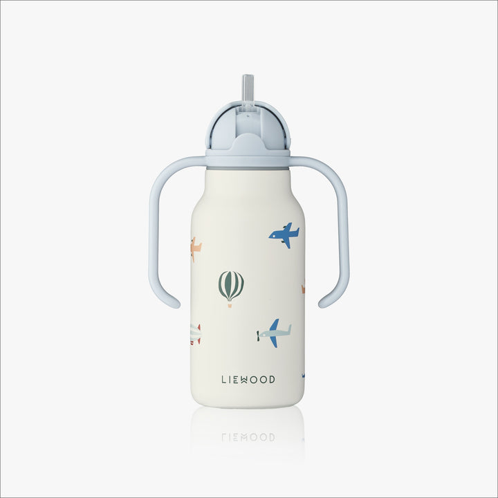 LIEWOOD Kimmie Kids Water Bottle 250 ml, Aviator / Ecru