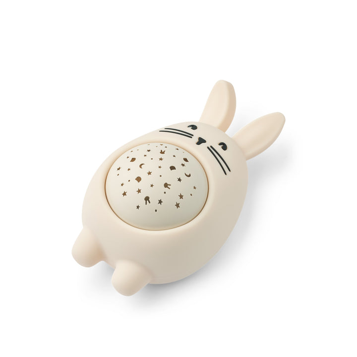 LIEWOOD Manuel Kids Rabbit Sound and Projector Lamp, Sandy