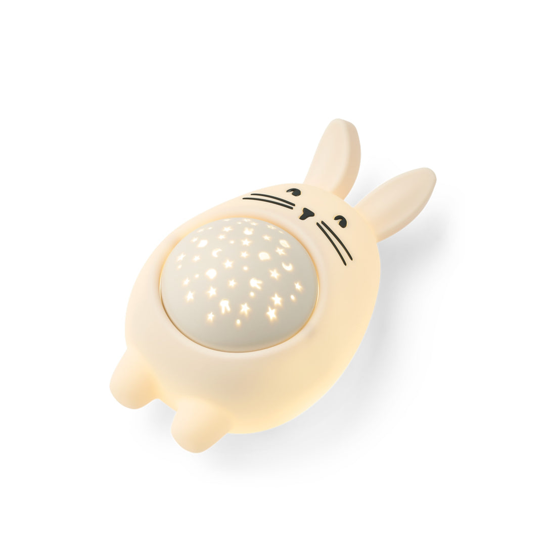 LIEWOOD Manuel Kids Rabbit Sound and Projector Lamp, Sandy