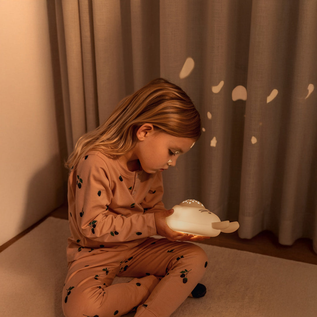 LIEWOOD Manuel Kids Rabbit Sound and Projector Lamp, Sandy