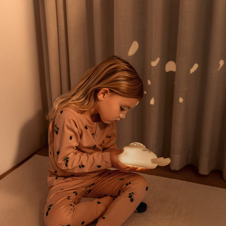 LIEWOOD Manuel Kids Rabbit Sound and Projector Lamp, Sandy