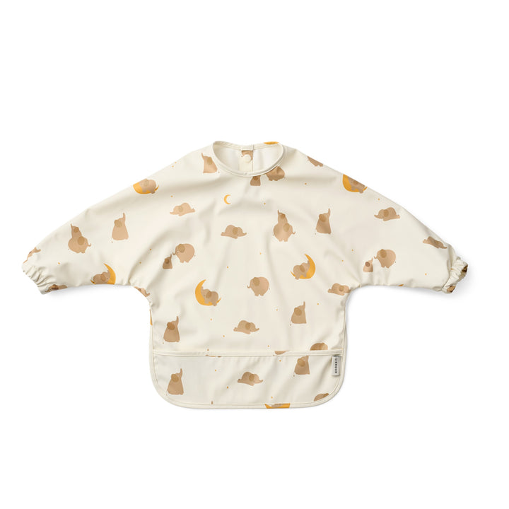 LIEWOOD Merle Printed Cape Bib, Elephant, Creme de la Creme