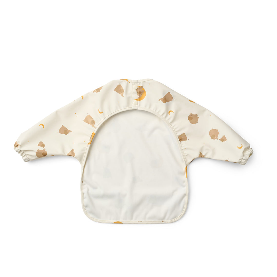 LIEWOOD Merle Printed Cape Bib, Elephant, Creme de la Creme