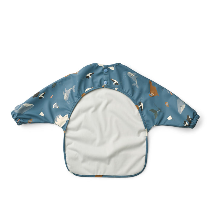 LIEWOOD Merle Printed Cape Bib, Arctic Sea/Ocean View