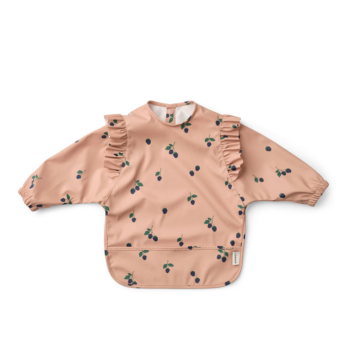 LIEWOOD Merle Ruffle Cape Bib, Berry/Pale Tuscany