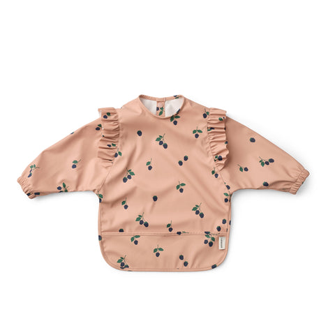 LIEWOOD Merle Ruffle Cape Bib, Berry/Pale Tuscany