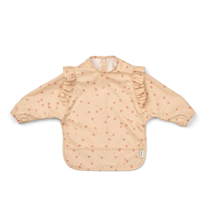 LIEWOOD Merle Ruffle Cape Bib, Mini Butterfly/Apple Blossom