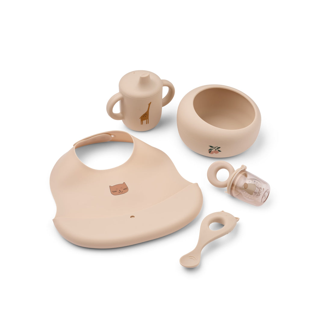 LIEWOOD Mileah Baby Mealtime Set, Apple Blossom
