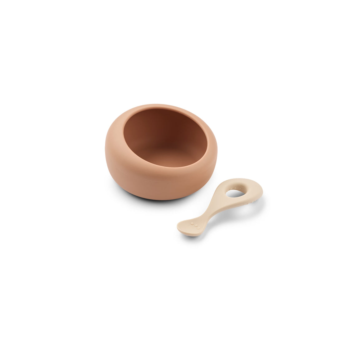 LIEWOOD Sparia Bowl w/Spoon, Tuscany Rose/Apple Blossom