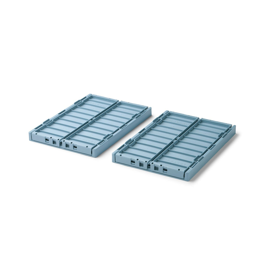 LIEWOOD Weston Storage Box, M, Beach Blue (Set of 2)