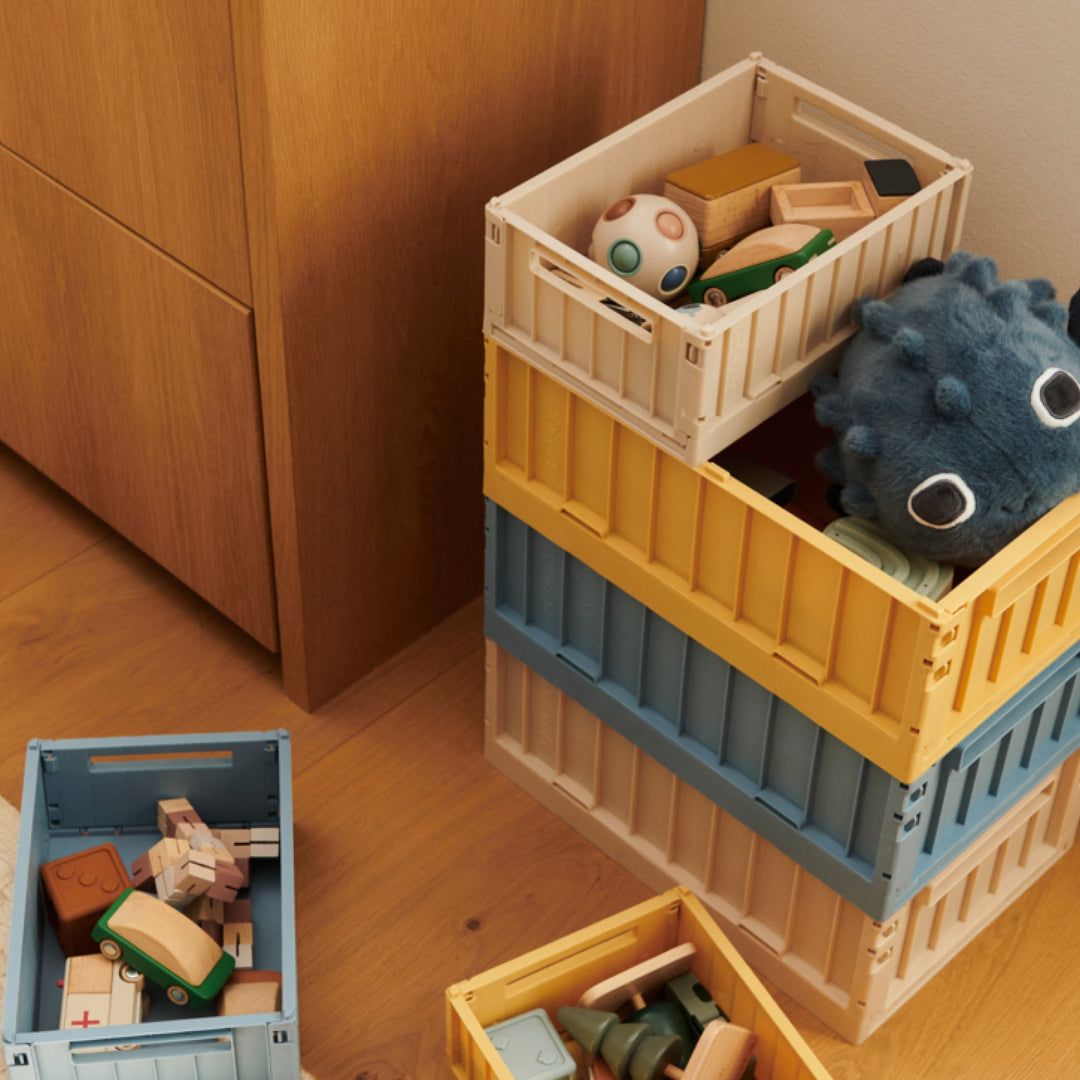 LIEWOOD Weston Storage Box, M, Beach Blue (Set of 2)