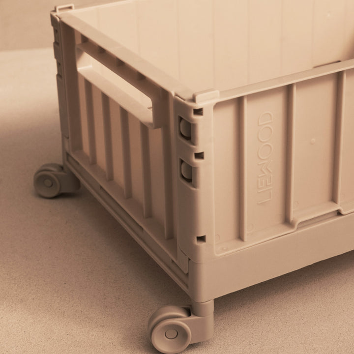 LIEWOOD Weston Storage Crate w/Wheels L, Sandy