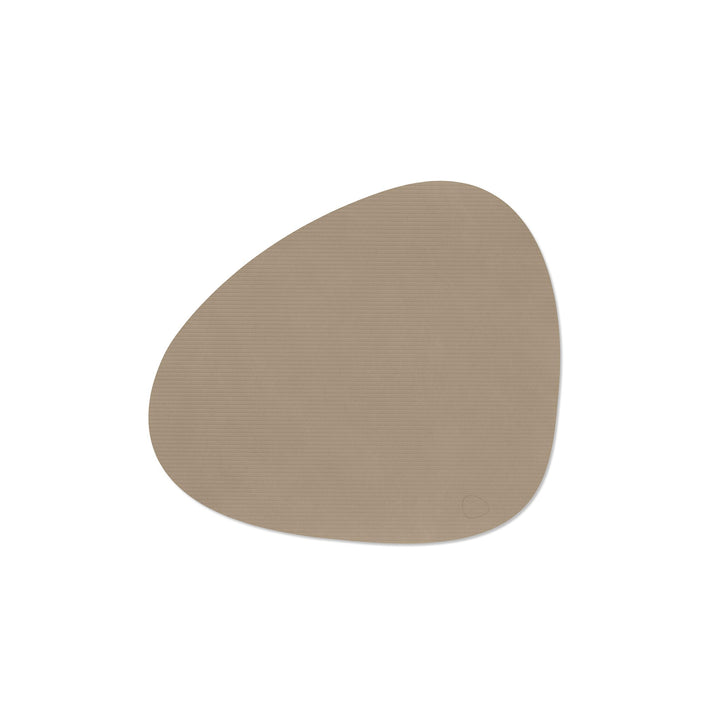 LIND DNA Curve Table Placemat L Corduroy, Clay Brown