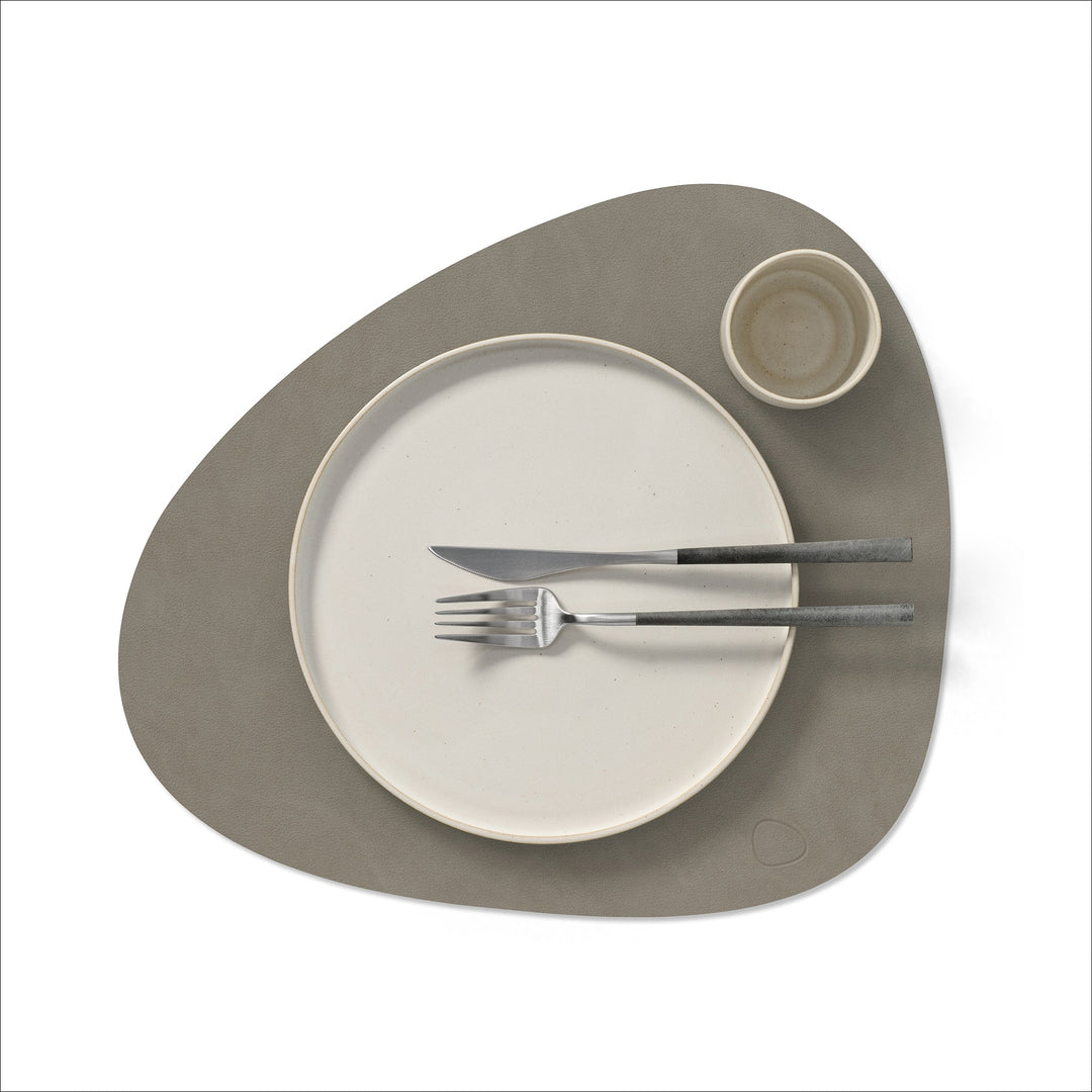 LIND DNA Nupo Curve Table Placemat L, Flint Grey