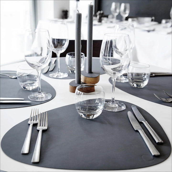 LIND DNA Nupo Curve Table Placemat L, Anthracite