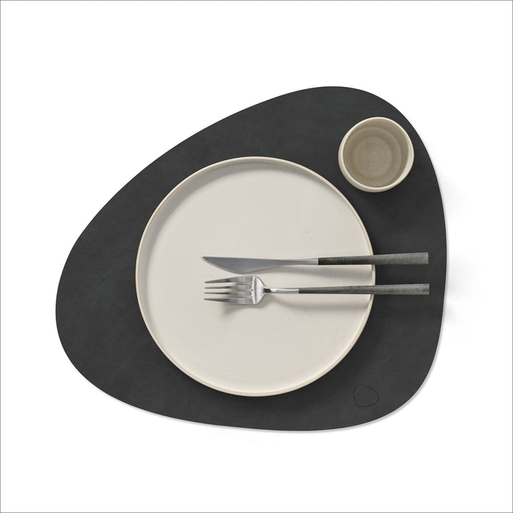 LIND DNA Nupo Curve Table Placemat L, Black