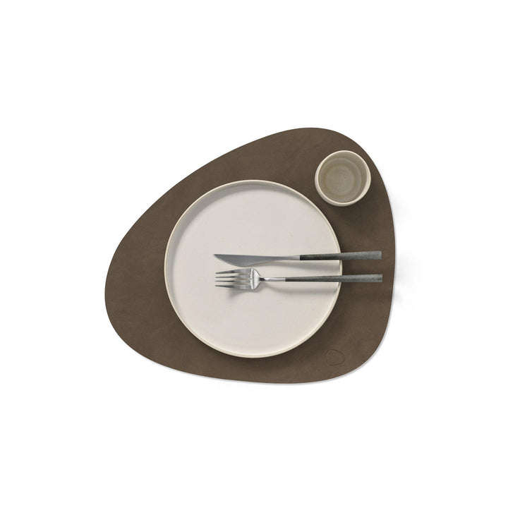 LIND DNA Nupo Curve Table Placemat L, Caviar