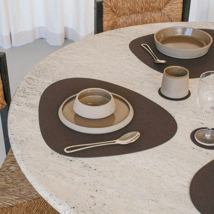 LIND DNA Nupo Curve Table Placemat L, Caviar