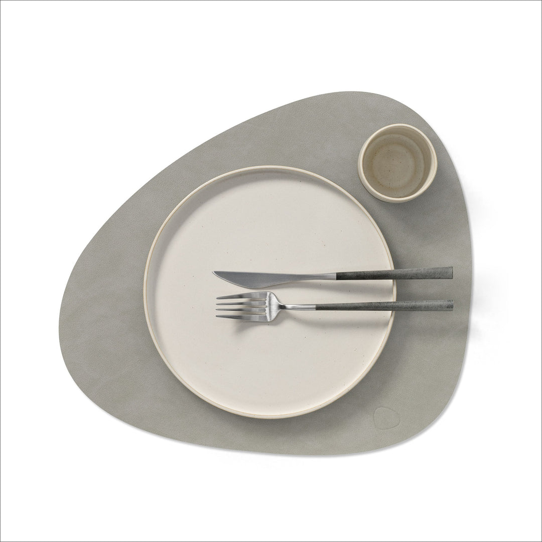 LIND DNA Nupo Curve Table Placemat L, Light Grey