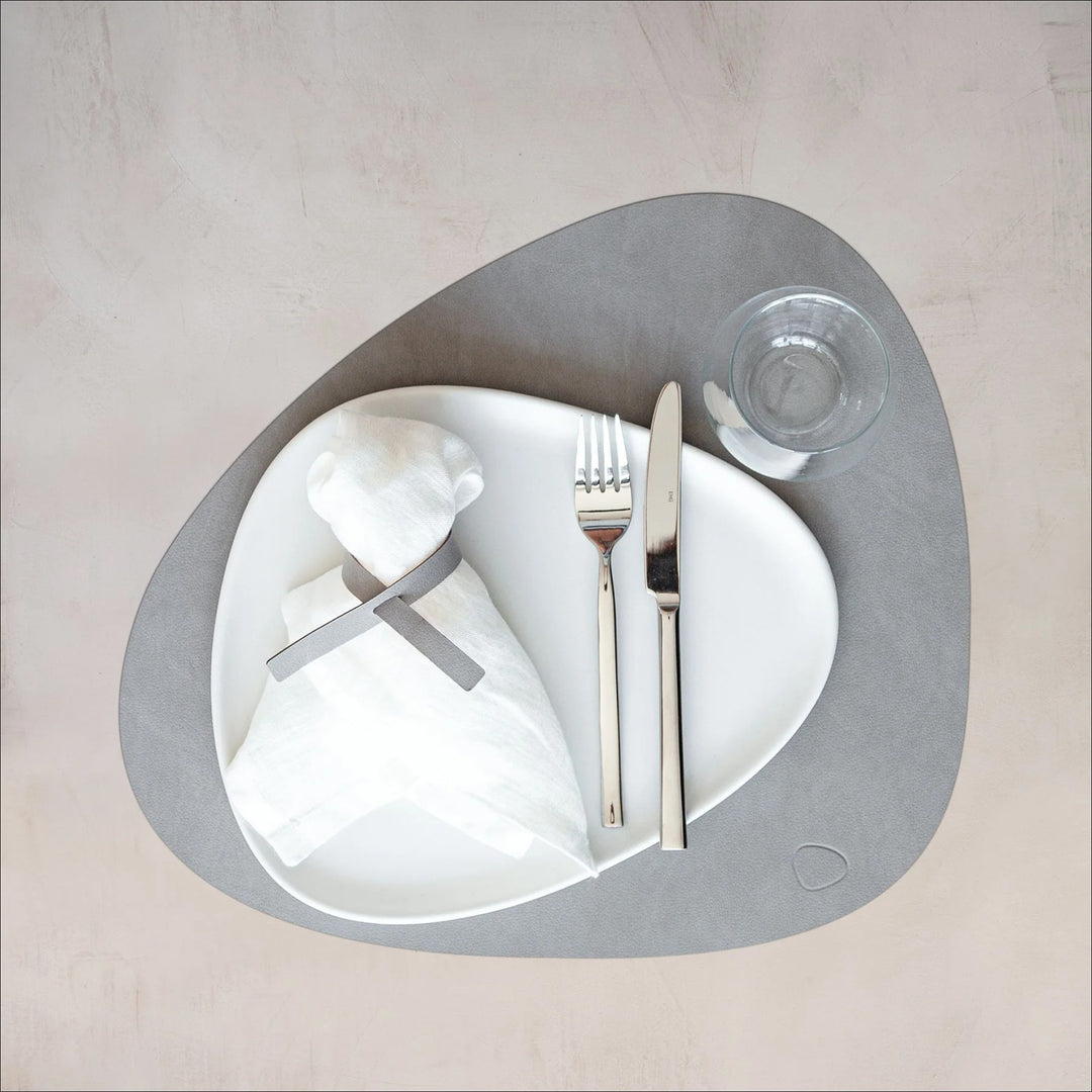 LIND DNA Nupo Curve Table Placemat L, Light Grey