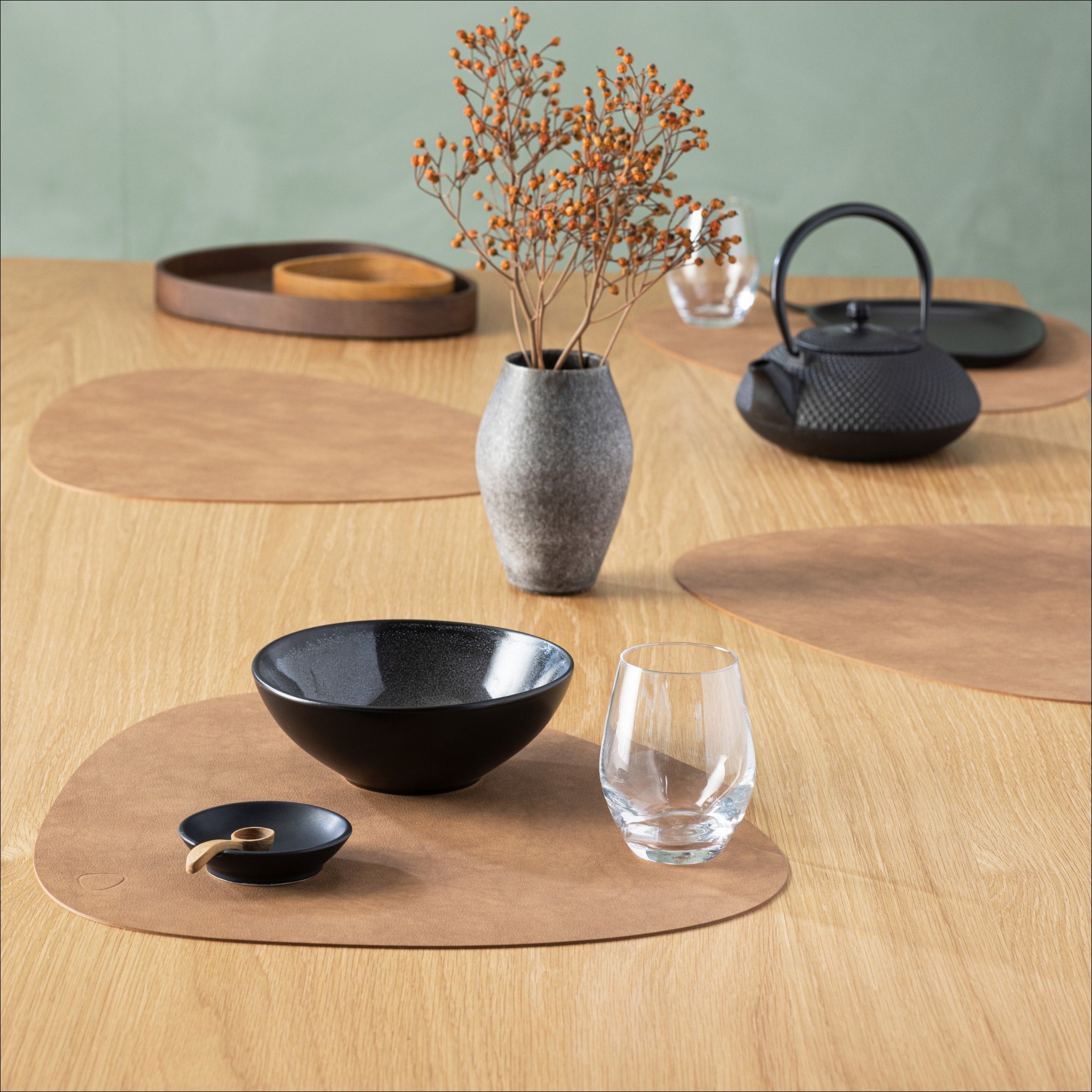 LIND DNA Nupo Curve Table Placemat L, Nature