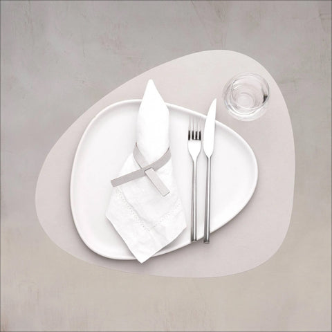 LIND DNA Nupo Curve Table Placemat L, Oyster White