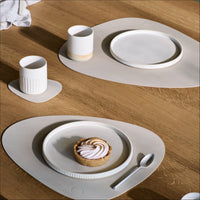 LIND DNA Nupo Curve Table Placemat L, Oyster White