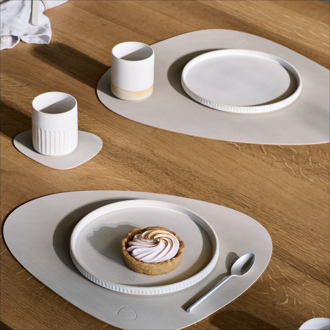 LIND DNA Nupo Curve Table Placemat L, Oyster White