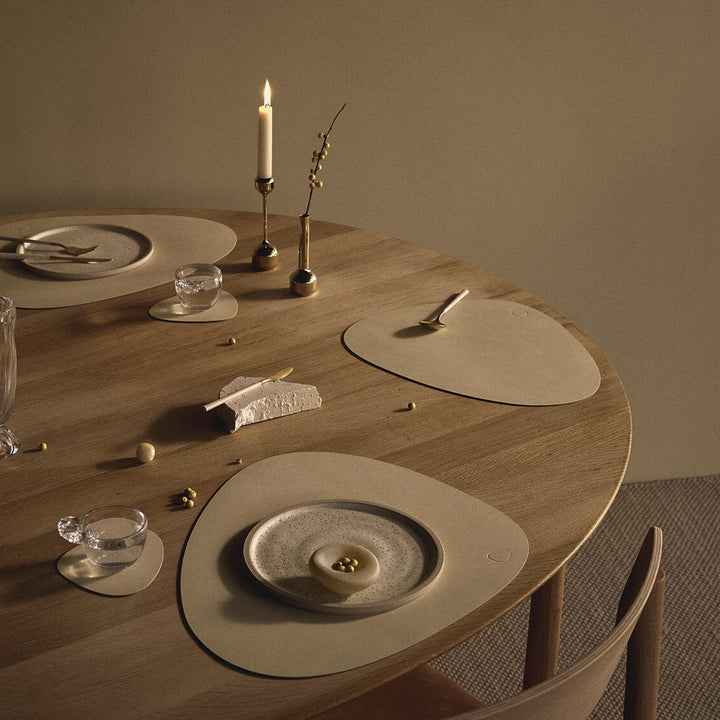 LIND DNA Nupo Curve Table Placemat L, Vanilla