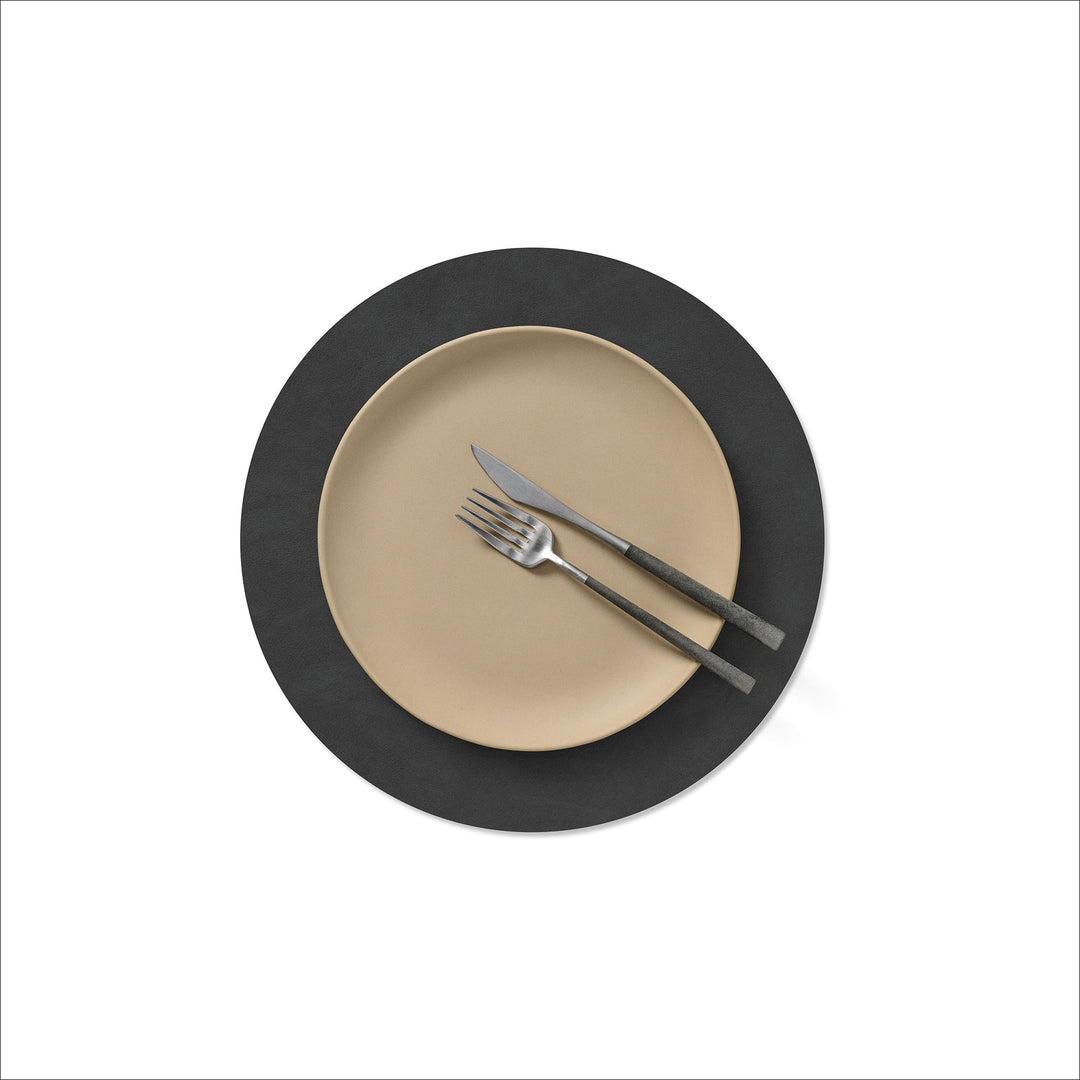 LIND DNA Nupo Table Placemat Circle, Black