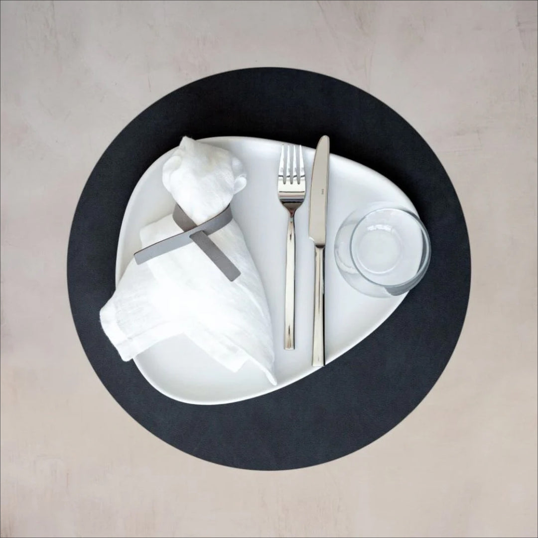 LIND DNA Nupo Table Placemat Circle, Black