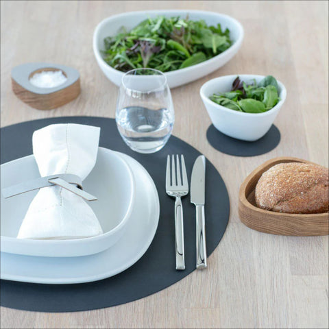 LIND DNA Nupo Table Placemat Circle, Black