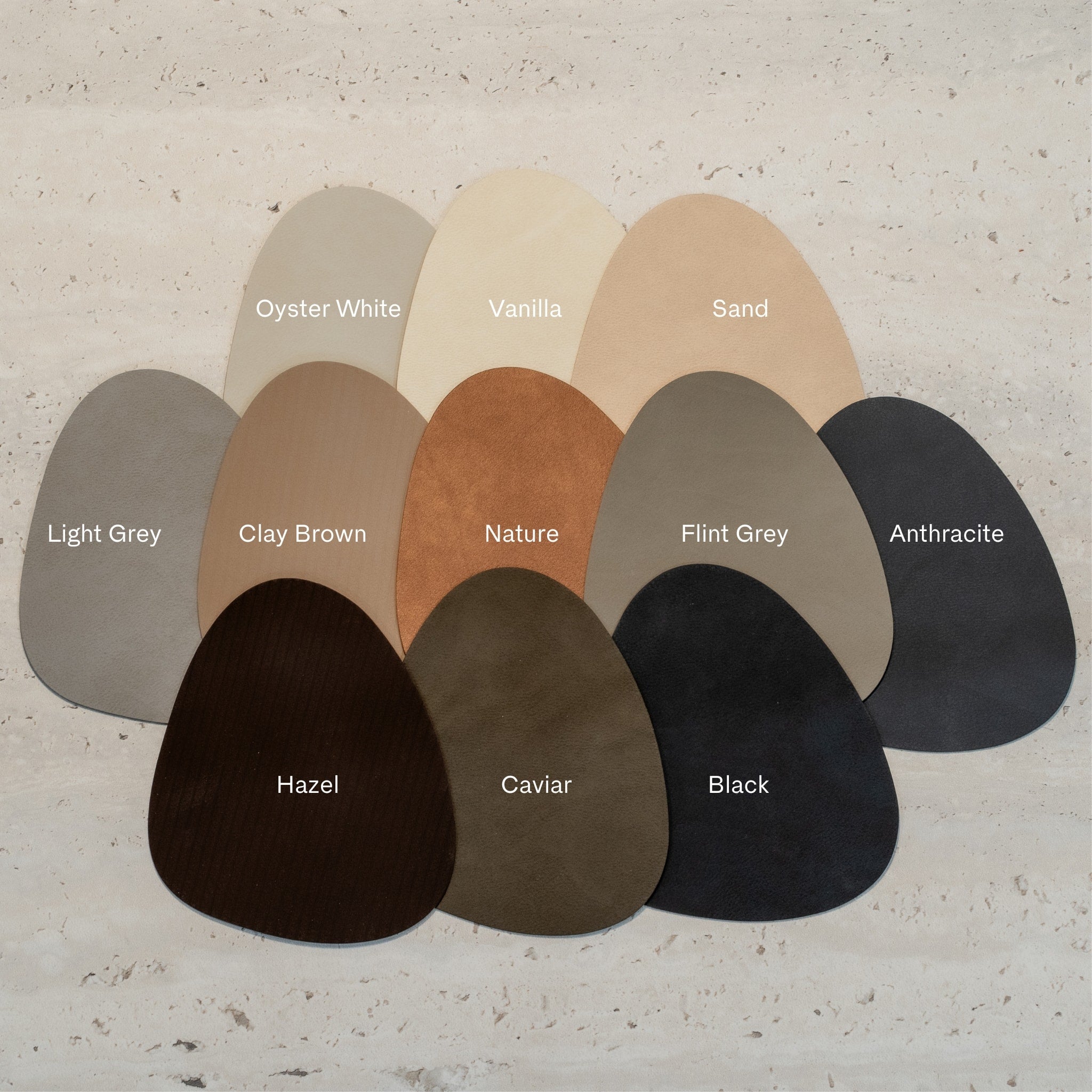 LIND DNA Nupo Curve Table Placemat L, Light Grey