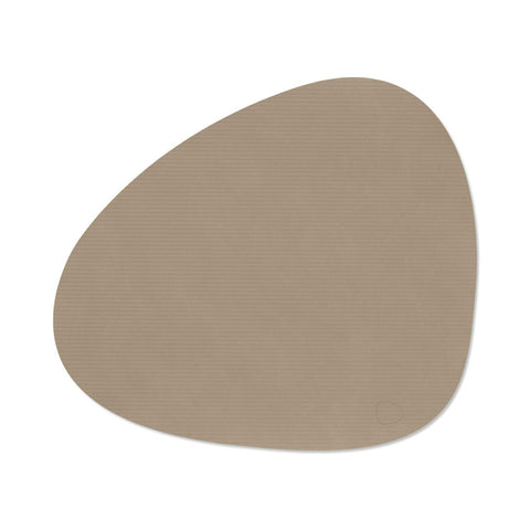 LIND DNA Curve Table Placemat L Corduroy, Clay Brown
