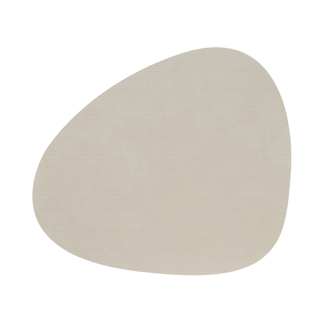 LIND DNA Curve Table Placemat L Corduroy, Oyster White