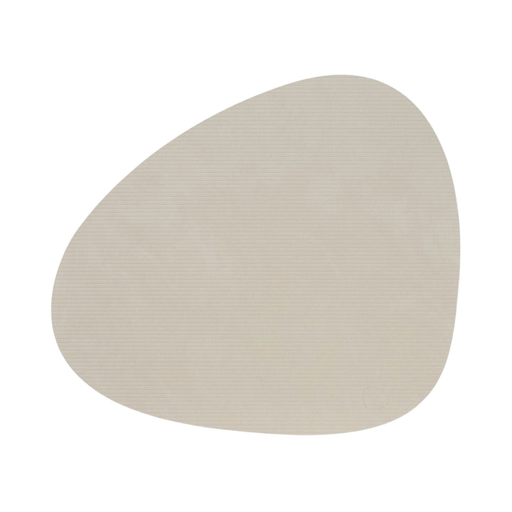 LIND DNA Curve Table Placemat L Corduroy, Oyster White