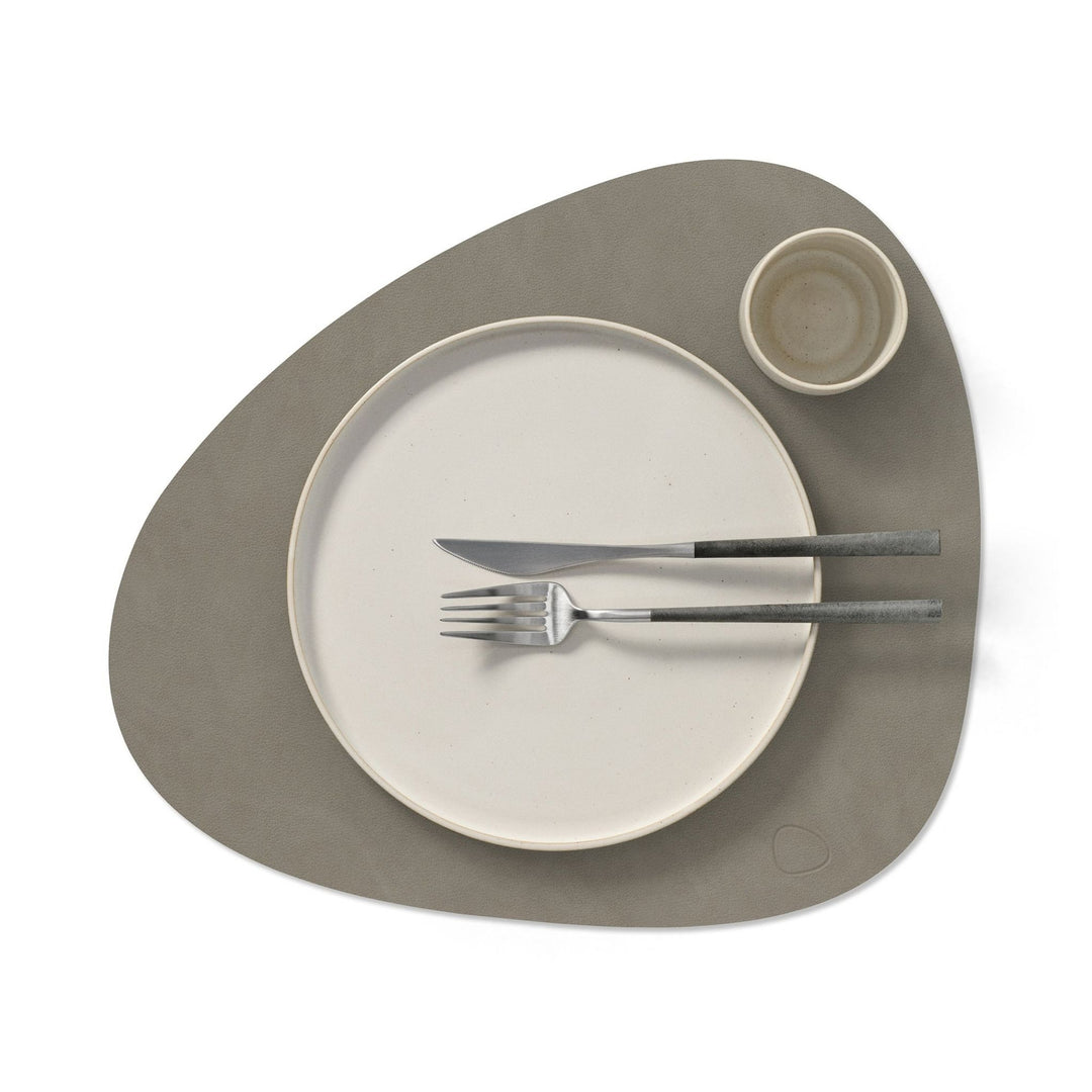 LIND DNA Nupo Curve Table Placemat L, Flint Grey