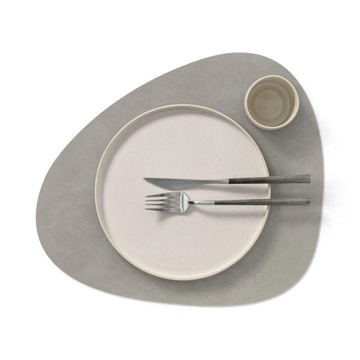 LIND DNA Nupo Curve Table Placemat L, Light Grey