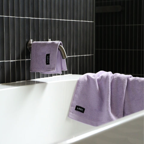 LOST TOWELS Face Washer, 30x30cm, Lilac