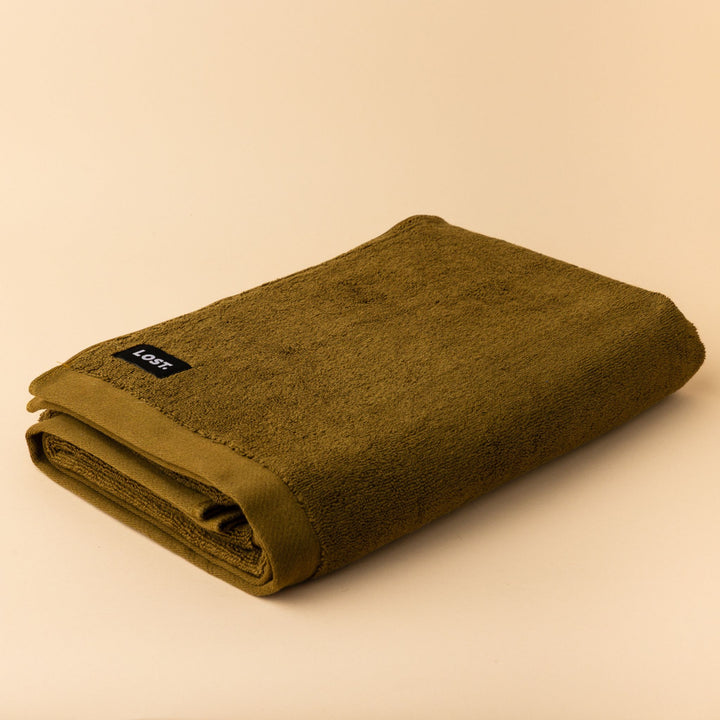 LOST TOWELS Bath Towel, 70x140cm, Khaki