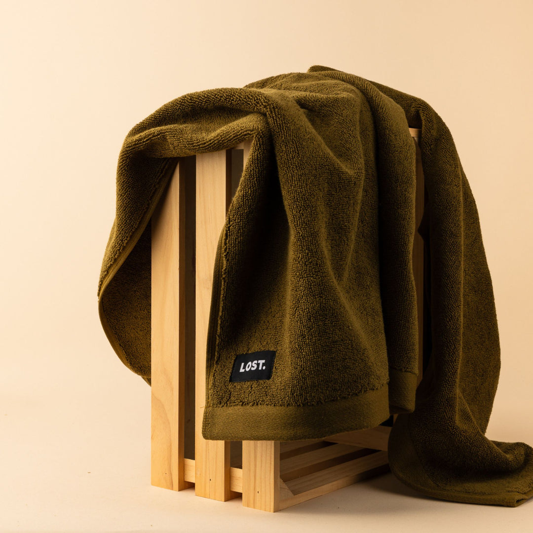 LOST TOWELS Bath Towel, 70x140cm, Khaki