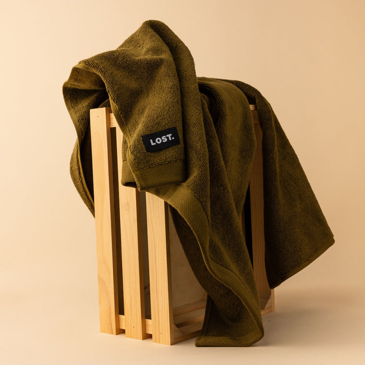 LOST TOWELS Bath Towel, 70x140cm, Khaki