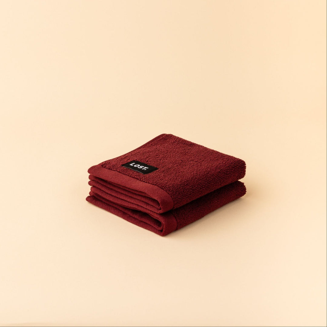 LOST TOWELS Face Washer, 30x30cm, Mulberry
